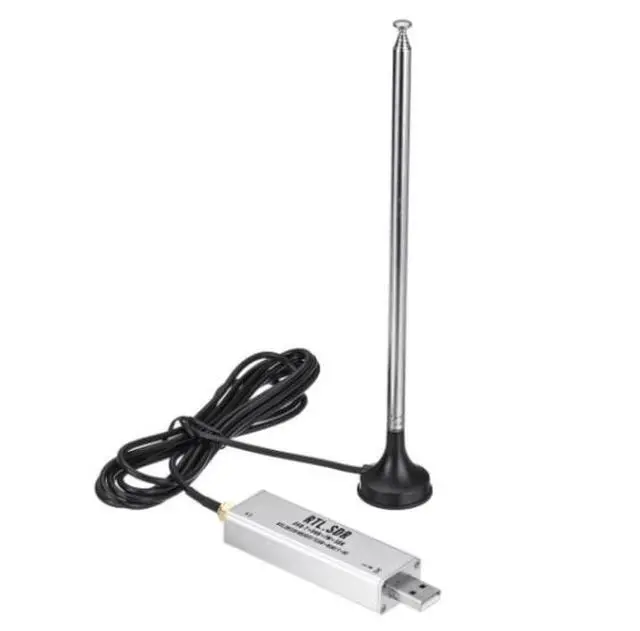Alt view image 2 of 3 - RTL-SDR V3, R820T2, RTL2832U, 1PPM, TCXO, SSM, RTLSDR Software Defined Radio SDR V3 Silver Complete Set with Antenna