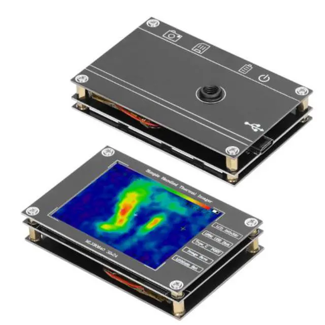 Alt view image 5 of 6 - Handheld multi-functional 2.8 thermal imager MLX90640 digital infrared thermal imaging temperature detection inspection tool