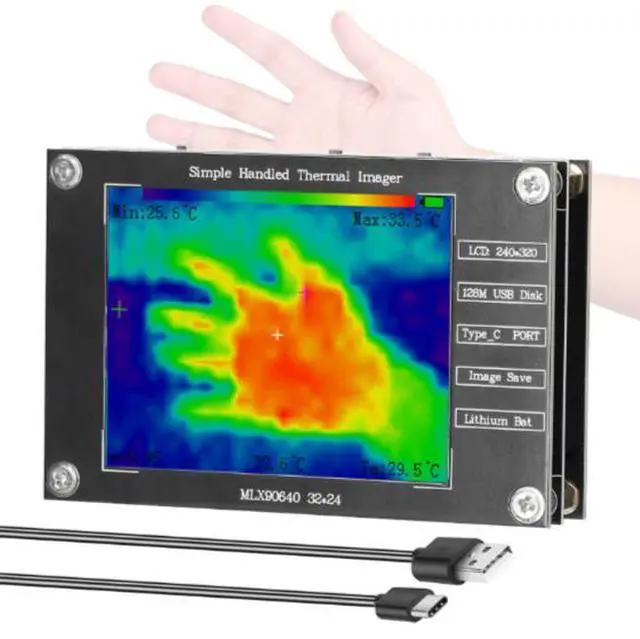 Main image of MLX90640 IR Infrared Thermal Imager - Array Temperature Measurement - Thermal Imager - Infrared Thermal Imaging - Temperature Measuring Instrument