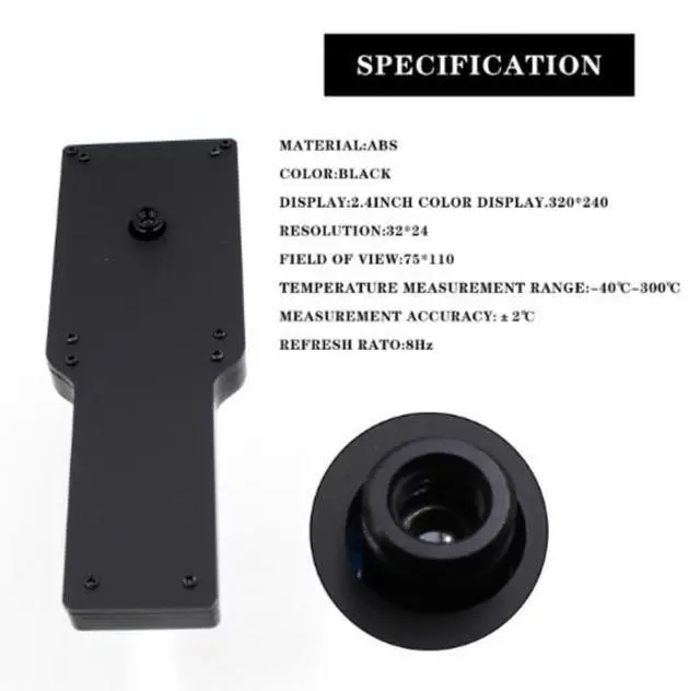Alt view image 2 of 6 - Infrared thermal imaging MLX90640IR 2.4-inch liquid crystal infrared thermal imager array handheld temperature measurement thermal imager