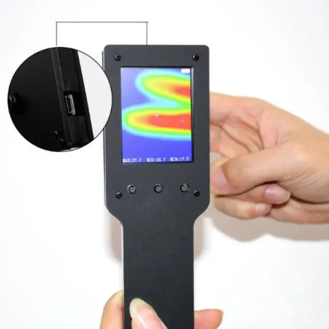 Alt view image 6 of 6 - Infrared thermal imaging MLX90640IR 2.4-inch liquid crystal infrared thermal imager array handheld temperature measurement thermal imager
