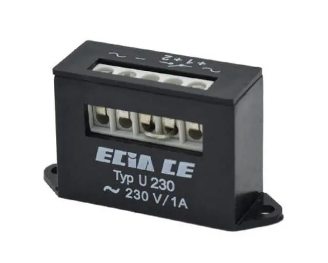 Alt view image 4 of 5 - Rectifier ECIA Typ U400, U230 motor brake holding rectifier module, rectifier power supply U 230/1A U230 1A/230V Full Wave