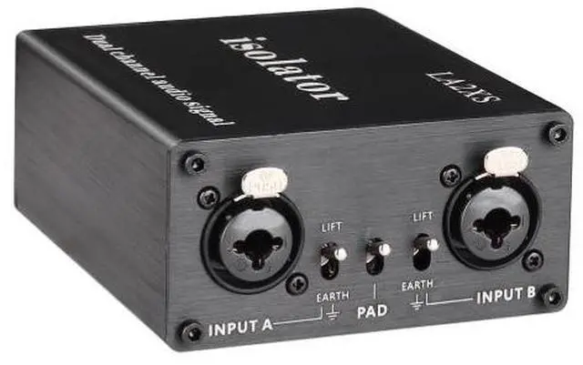 Alt view image 4 of 4 - LA2XS Audio Isolator - 6.5 Channel Dual-Channel Current Noise and Distortion Eliminator for Noise Reduction