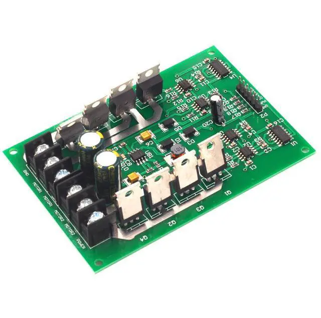 Alt view image 5 of 6 - 10A dual-channel motor drive module with high-power H-bridge, brake function, DC motor drive board, dual channels