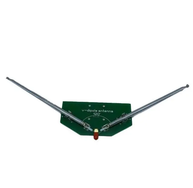 Alt view image 2 of 5 - Frequency: 78 MHz - 1 GHz Positive V Horn Antenna V-dipole antenna - v1
