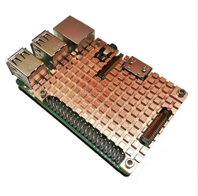 Main image of Raspberry Pi 3B3 generation pure copper heat sink box shell