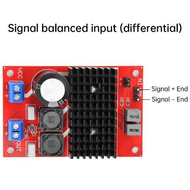 Alt view image 3 of 6 - TPA3116 Digital Power Amplifier Module - Single Channel 100W High-Power BTL Output High-End Hi-Fi Audio Amplifier