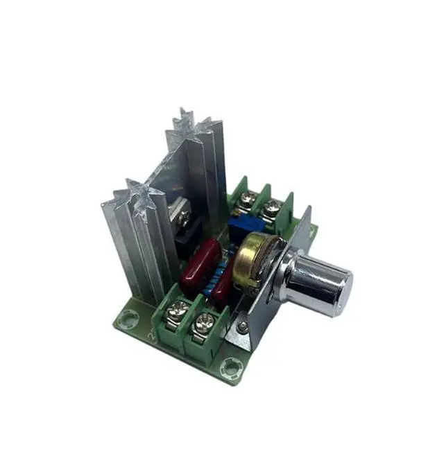 Alt view image 2 of 6 - 2000W Controllable Silicon Rectifier Speed Controller, Motor 220V High-power Electronic Voltage Regulation, Dimming and Temperature Control Module