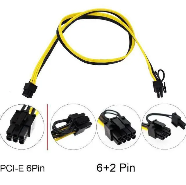 Alt view image 2 of 4 - 12 sets of 6P+2P power cables, server power conversion board, 6-pin adapter card, public display card power cable 60cm
