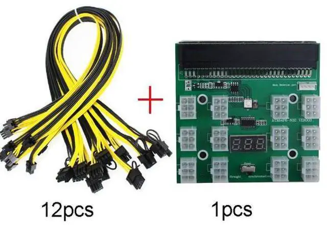 Alt view image 4 of 4 - 12 sets of 6P+2P power cables, server power conversion board, 6-pin adapter card, public display card power cable 60cm