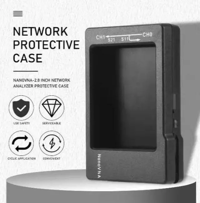 Alt view image 2 of 4 - NanoVNA - 2.8-inch Network Analyzer Housing - Antenna Analyzer Plastic Shell - 92*60*18mm