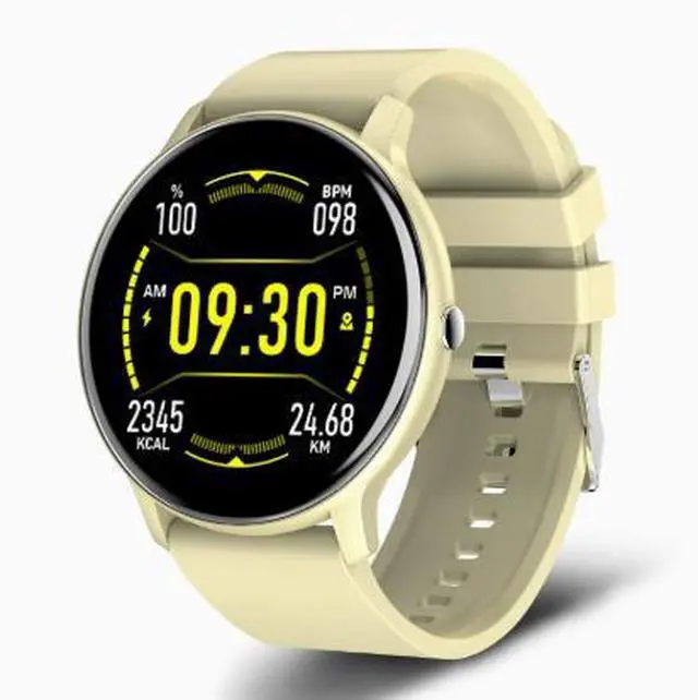 Main image of ZL02 Bluetooth music heart rate blood pressure oxygen saturation sleep multi-exercise voice assistant smart sports watch Yellow tape