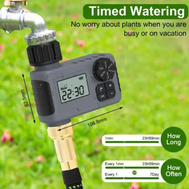 Alt view image 2 of 5 - New smart irrigation timer outdoor garden watering device automatic water valve controller for watering apparatus