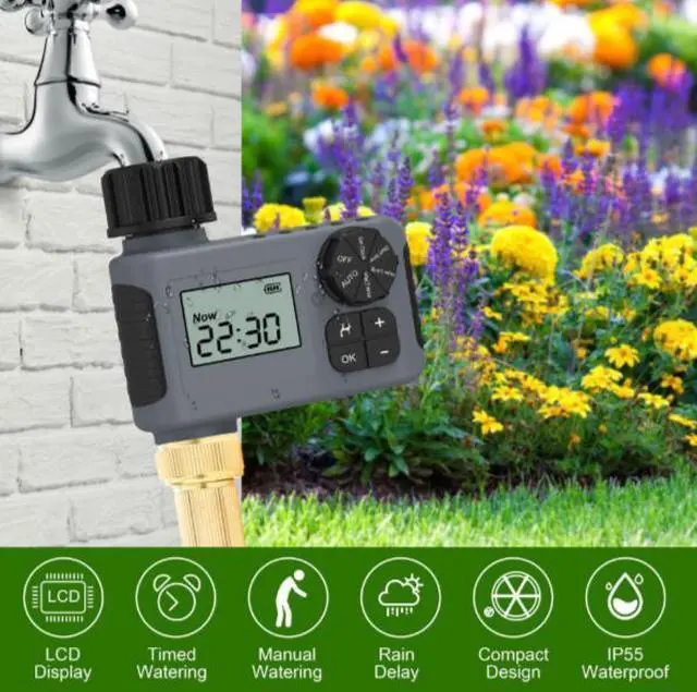 Alt view image 3 of 5 - New smart irrigation timer outdoor garden watering device automatic water valve controller for watering apparatus
