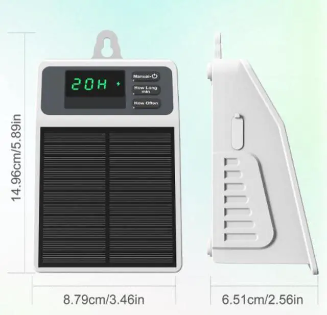 Alt view image 5 of 5 - Solar-powered drip irrigation system, automatic outdoor gardening watering device, potting plant watering kit, water droplet timing irrigation system