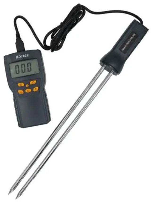 Alt view image 4 of 5 - MD7822 Intelligent Grain Moisture Tester Digital Moisture Meter Handheld Probe Digital Humidity Meter