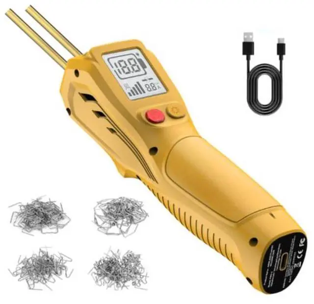 Main image of New handheld LCD wireless car bumper repair machine, plastic bumper repair welding gun, welding nails yellow