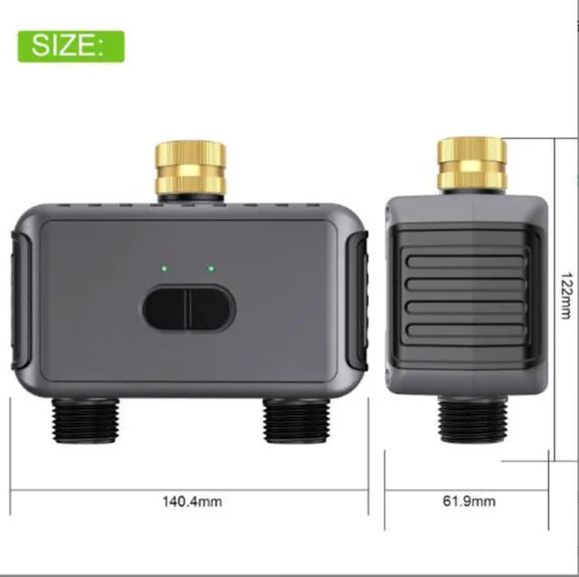 Alt view image 6 of 6 - Irrigation Flower Watering Device - Dual-Way Wi-Fi Smart Timer Adjustable Split-Control for Courtyard and Garden - IP55 Watering for Plants