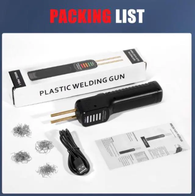 Alt view image 2 of 5 - Wireless plastic welding gun, handheld portable welding gun, USB charging, rapid heating, hot cutting of plastic welding
