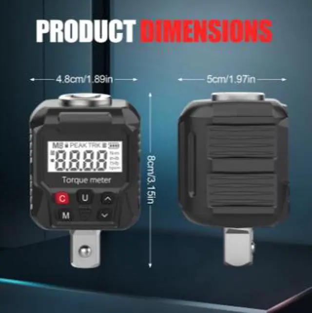 Alt view image 2 of 6 - Digital Torque Meter, Torque Tester, Electronic Torque Gauge, High-Precision Kilogram Torque Wrench, Torque Testing Instrument