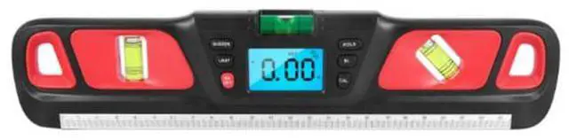 Alt view image 2 of 6 - HW-200 Digital Leveling Instrument - Angle Measuring Tool - Horizontal Leveling Instrument - Multi-parameter Digital Angle Measuring Tool - Electronic Slope Meter yellow