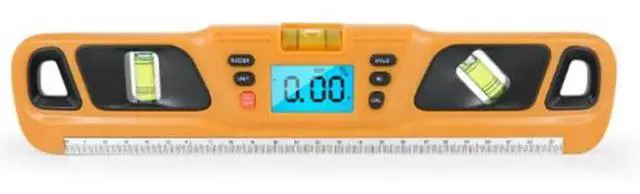 Main image of HW-200 Digital Leveling Instrument - Angle Measuring Tool - Horizontal Leveling Instrument - Multi-parameter Digital Angle Measuring Tool - Electronic Slope Meter yellow