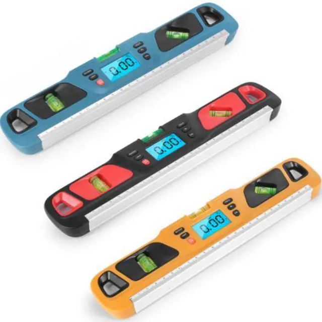 Alt view image 6 of 6 - HW-200 Digital Leveling Instrument - Angle Measuring Tool - Horizontal Leveling Instrument - Multi-parameter Digital Angle Measuring Tool - Electronic Slope Meter yellow