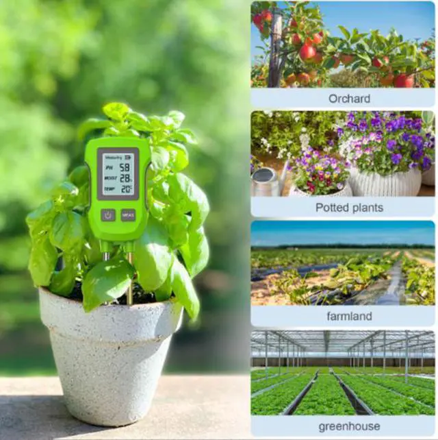 Alt view image 5 of 5 - New digital three-in-one soil tester for pH/temperature/humidity - Soil testing instrument for orchard and pot planting in gardens