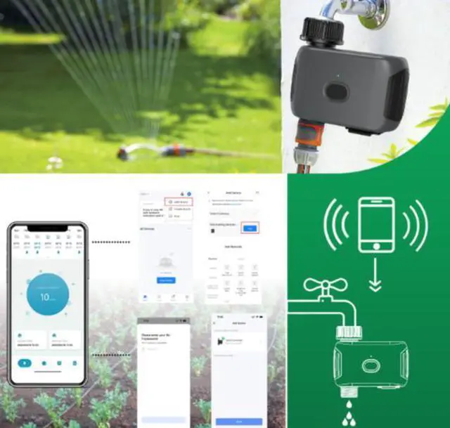 Alt view image 4 of 5 - Wifi intelligent flower watering timer - Remote control for automatic watering of gardens and lawns - Controller for automatic irrigation