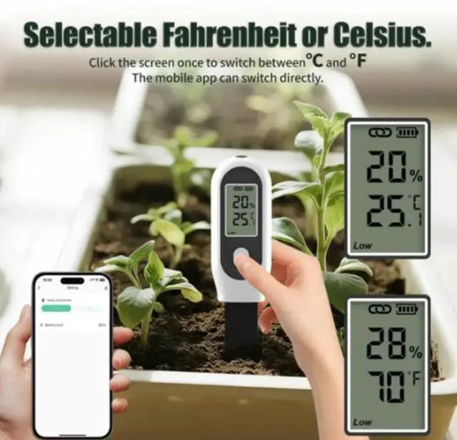 Alt view image 6 of 6 - New ZigBee three-in-one soil testing instrument for indoor potted plants, orchard planting, and soil moisture measurement