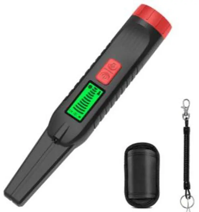 Alt view image 2 of 6 - New handheld metal detector - Metal detector with LCD display - Treasure finder detector red