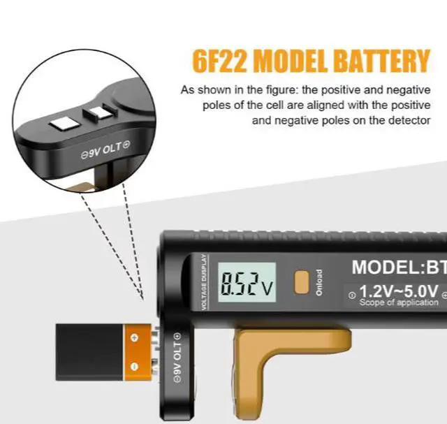 Alt view image 5 of 5 - Best-selling battery level detector - dry battery and button battery remaining capacity tester - portable version