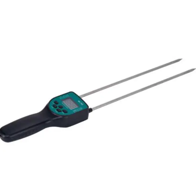 Alt view image 5 of 5 - Grain moisture and humidity tester, rice, barley, sesame moisture measuring instrument, digital display, handheld probe, voice announcement