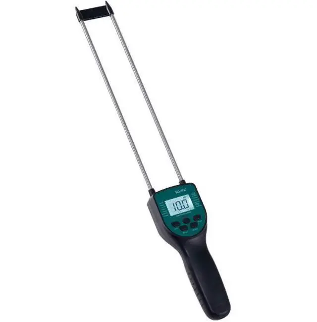 Alt view image 2 of 5 - Grain moisture and humidity tester, rice, barley, sesame moisture measuring instrument, digital display, handheld probe, voice announcement