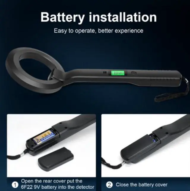 Alt view image 4 of 5 - New model metal detector with LCD display treasure finder detector circular metal detector