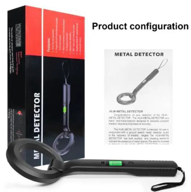 Alt view image 5 of 5 - New model metal detector with LCD display treasure finder detector circular metal detector