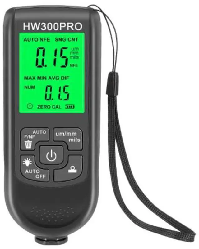 Alt view image 7 of 7 - HW-300PRO High Precision Coating Thickness Gauge, Anti-Slip Paint Film Tester, Dry Film Thickness Gauge, Thickness Measuring Instrument, Thickness Gauge