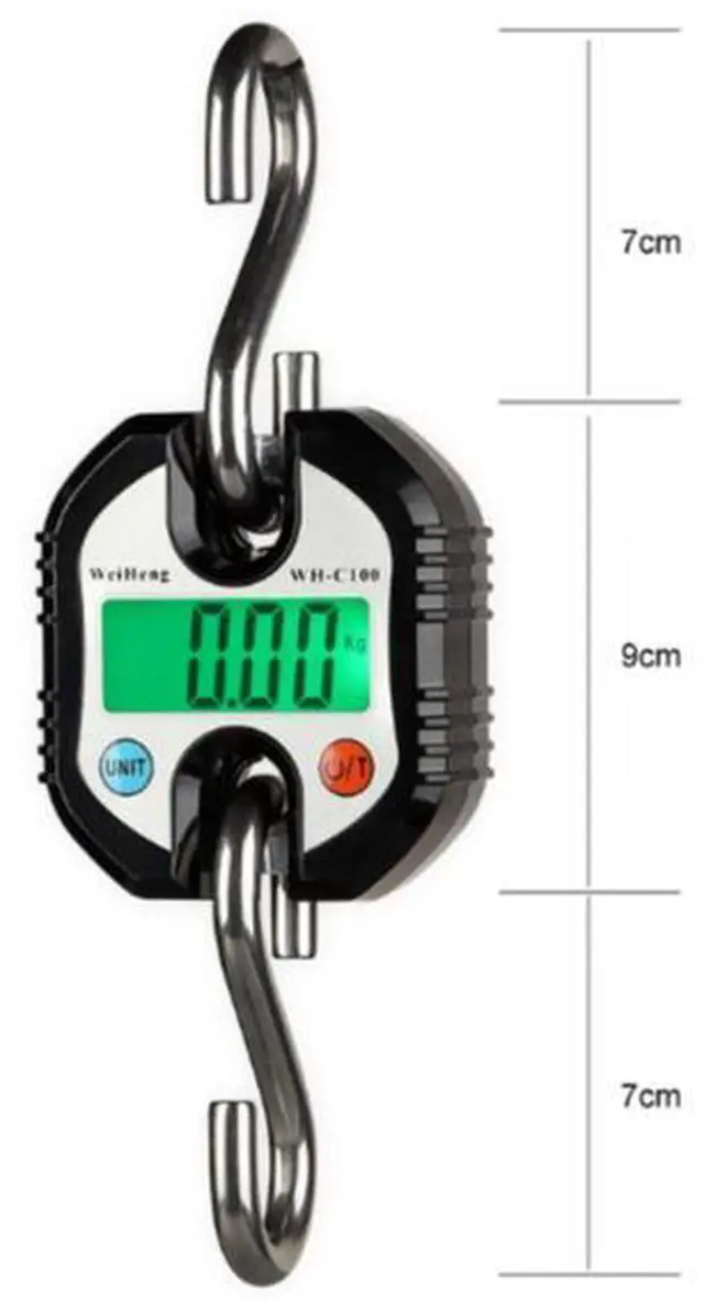 Alt view image 4 of 5 - Portable high-precision electronic scale, hunting scale, mini hanging scale, pig and sheep scale, hanging scale, electronic hook scale, 150kg