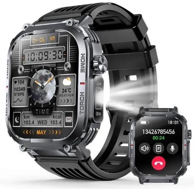 Main image of New outdoor sports smartwatch S320B - Bluetooth calling, sports watch with compass, 3ATM water resistance