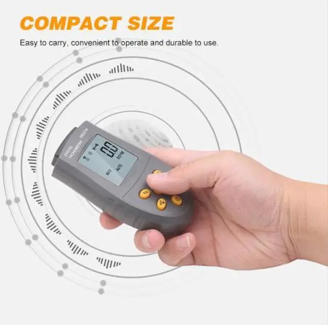 Alt view image 5 of 5 - HS2234 Non-contact Laser Speed Meter Digital Motor Speed Measuring Instrument Photoelectric Speed Meter