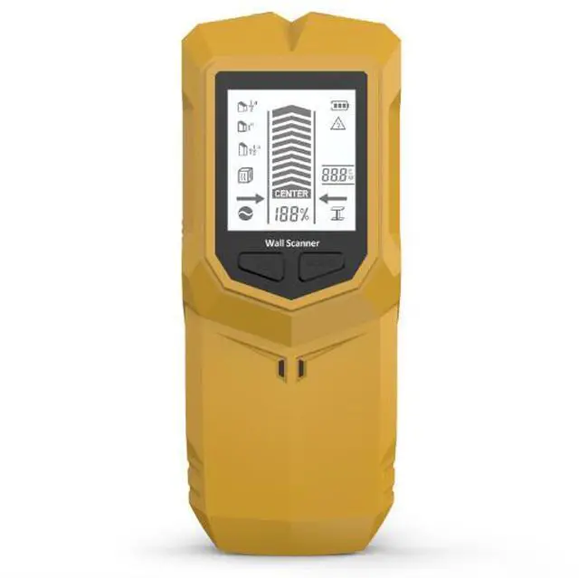 Alt view image 6 of 6 - New model multi-functional wall detector - stud detector - wire detector - wall metal detector Grey