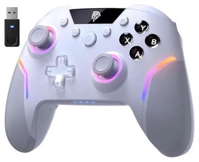 Main image of EasySMX X20 Wireless Gaming Controller with RGB Backlit, 2-Stage Hall Effect Stick, 1000Hz Polling Rate, 6-Axis Gyro on Multi-Platform, Mech Buttons- Compatible with PC/Switch/Steam/Android
