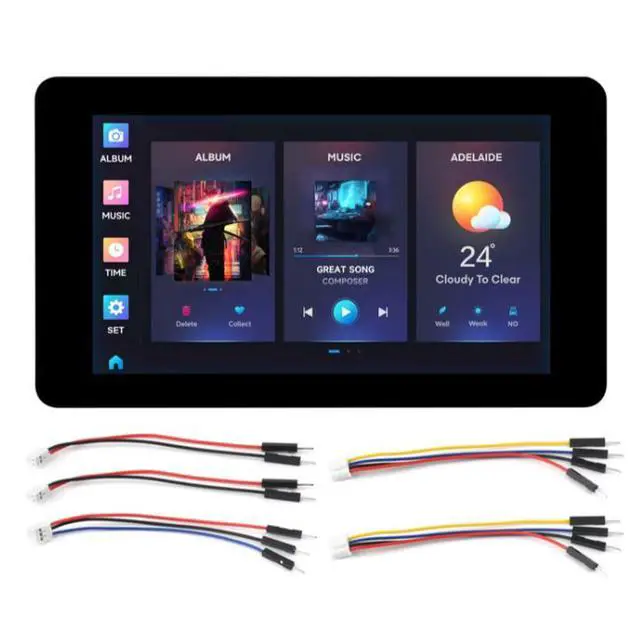 Alt view image 6 of 6 - ESP32-S3 Development Board with 7-inch Capacitive Touch LCD