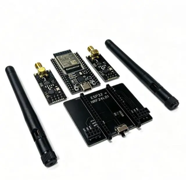 Alt view image 3 of 6 - ESP32-DevKitC development board combined with NRF24L01 PA LNA module for 2.4G Bluetooth and WiFi connectivity