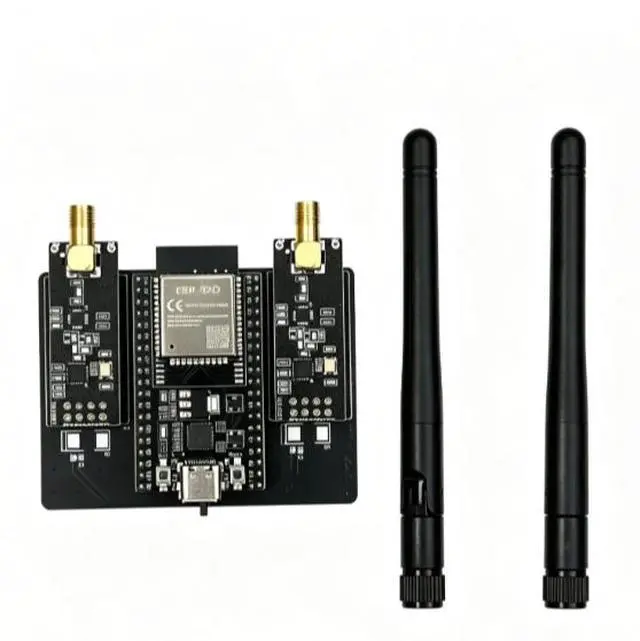 Alt view image 3 of 5 - ESP32-DevKitC development board combined with NRF24L01 PA LNA module for 2.4G Bluetooth and WiFi connectivity