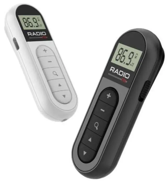 Alt view image 2 of 4 - Rechargeable mini portable radio, small pocket-sized, compact, portable, for the elderly, with FM frequency band and back clip for meetings