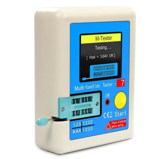 Alt view image 5 of 5 - Multifunctional Transistor Resistor Capacitor MOS Tester ESR LCR-T7 Full-color Graphic Display