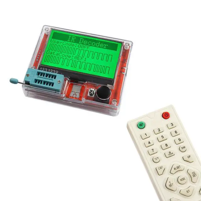 Alt view image 2 of 5 - Multifunctional large-screen graphic display, transistor resistance and capacitance MOS tester LCR-T10H with lithium battery