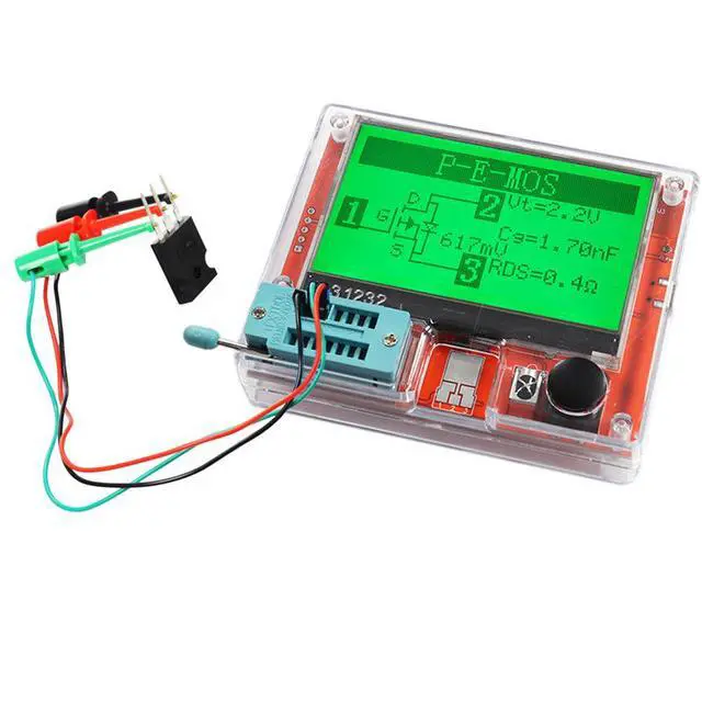 Alt view image 4 of 5 - Multifunctional large-screen graphic display, transistor resistance and capacitance MOS tester LCR-T10H with lithium battery