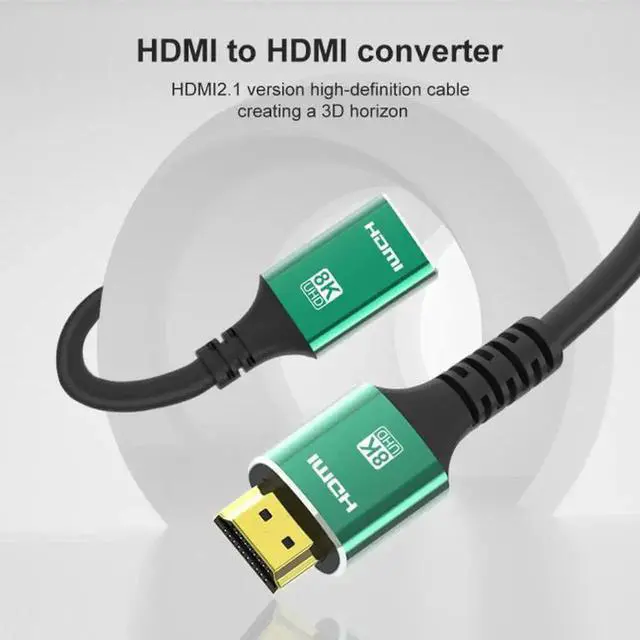 Alt view image 5 of 7 - Cable HDMI 2.1 Extension Cable Male to Female Ultra-HD UHD 8K 60hz 4K 120hz Cable 48Gbs with Audio & Ethernet HDMI Cord